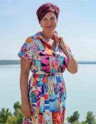 Mintás gombos, galléros ingruha övvel - Patchwork kollekció - Image 2