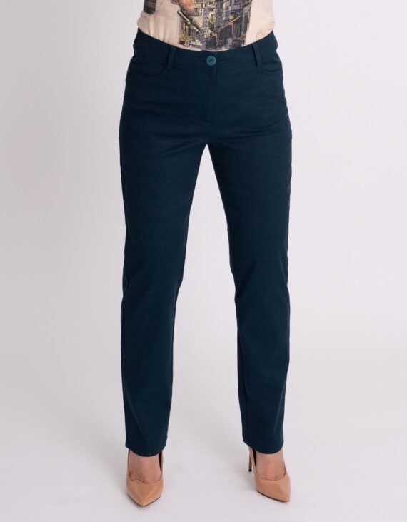 Petrol derékban hátul gumis nadrág