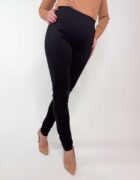 Fekete derékban körbe gumis leggings - Image 3