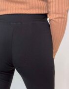 Fekete derékban körbe gumis leggings - Image 5