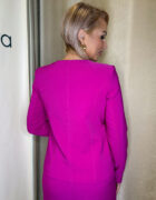 Fuxia kerek nyakú blézer "Flora Fantasia kollekció" - Image 5