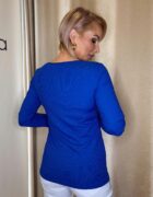 Királykék kerek nyakú hosszú ujjú felső - Image 3