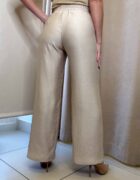 Beige derékban körbegumis nadrág - Image 4