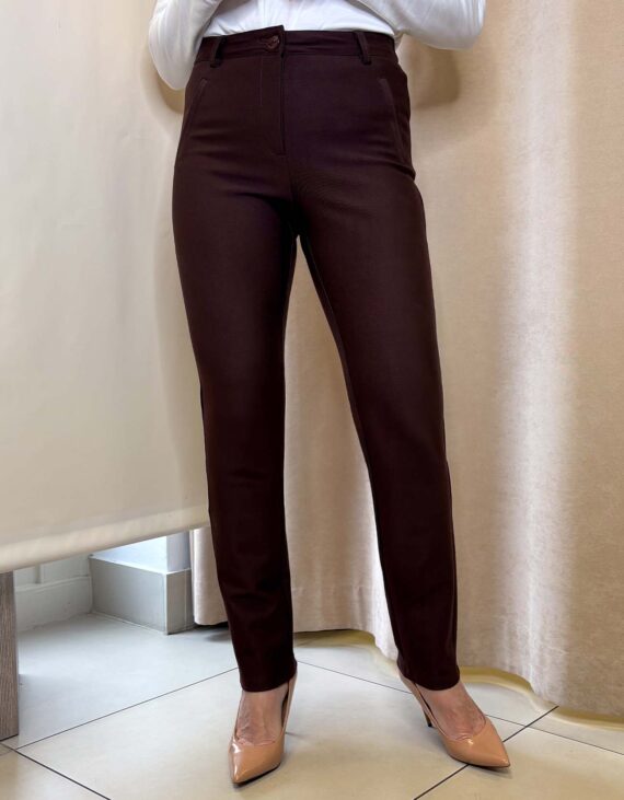 Csokoládé derékban hátul gumis nadrág /RND/