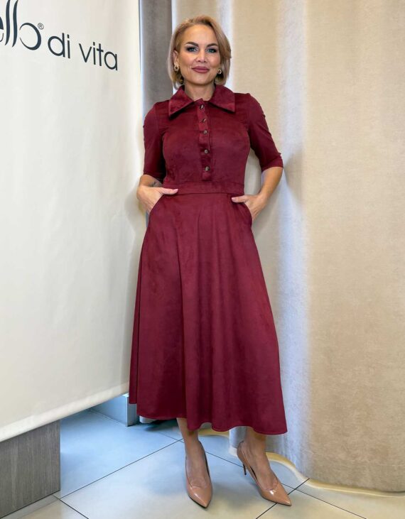 Bordó elegáns ruha "Isztambul kollekció"