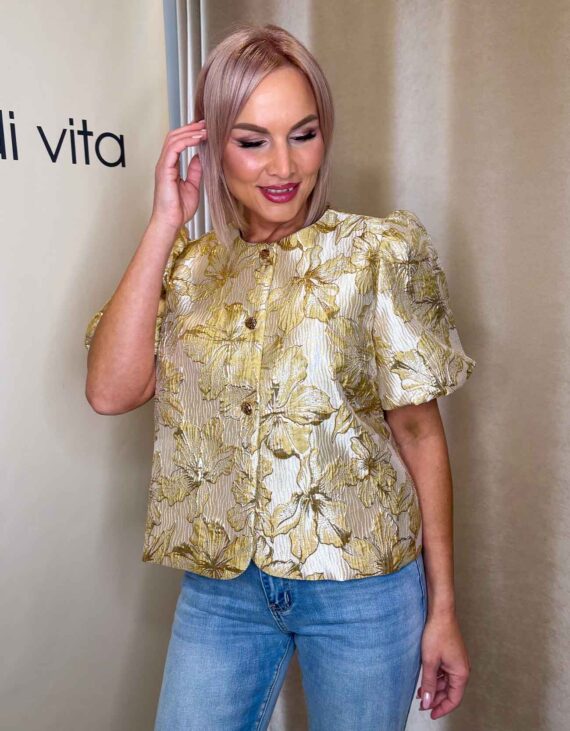 Arany-bézs egyedi felső "Francia" - L