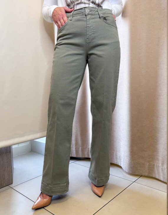 Zöld egyenes szárú nadrág "Monari"