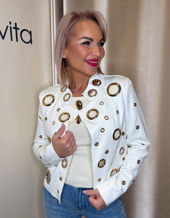 Blézer Velúr textilbőr "Francia" - XL