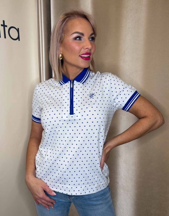 Pöttyös-galléros felső "Német"