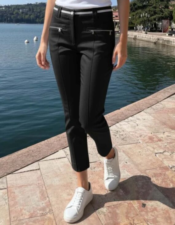 Fekete 7/8-os bengalin nadrág "Német"