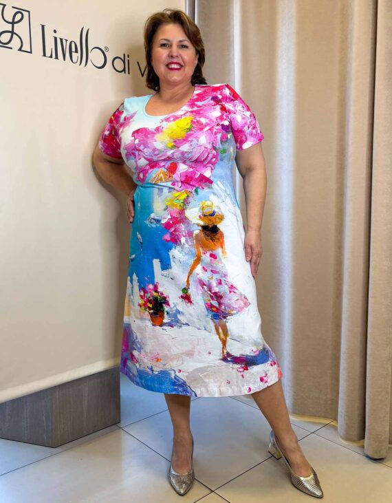 Színes PAMUT ruha "Kanadai"