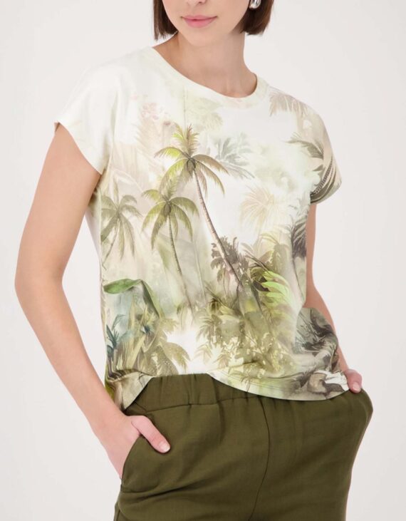 Tropical mintás strasszos felső "Monari"